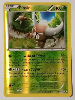 POKEMON CARD PINSIR REVERSE HOLO CARD 9/83 LIGHT PLAY 2016 - Image 1