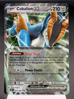 Cobalion ex 064/086 - Ultra Rare Holo - Chaos Rising Pokemon Card MINT - Image 1