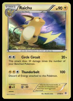 Pokemon Cards Raichu 27/83 Generations Holo Rare NM - Image 1