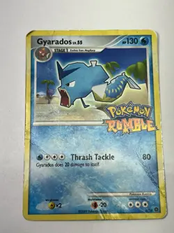 Pokemon Rumble Gyarados 4/16 Stage 1 Dragon 130 HP Card 2009 English - Image 1