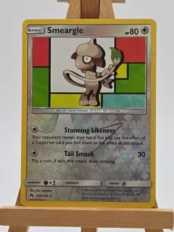 Pokemon Smeargle Card 157/214 Reverse Holo Rare Lost Thunder - Image 1