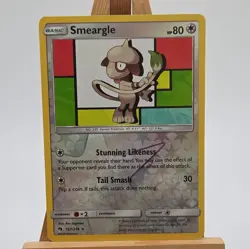 Pokemon Smeargle Card 157/214 Reverse Holo Rare Lost Thunder - Image 2