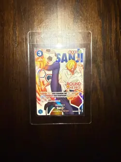 Sanji Round 1 Promo One Piece Card (OP15-047 English) - Image 1
