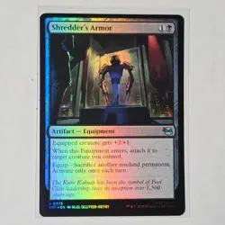 Shredder's Armor 0075 Teenage Mutant Ninja Turtles Magic: The Gathering Foil NM - Image 1