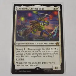 Wizards of the Coast Leonardo, Cutting Edge TMNT 0015 Regular Rare EN - Image 1