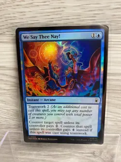 We Say Thee Nay! Foil 82 Marvel Super Heroes Magic the Gathering - Image 1