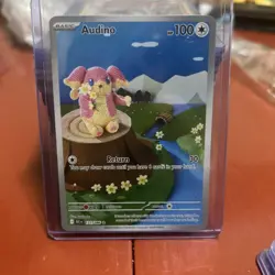 Pokemon TCG -Audino - 151/86 - Illustration Rare Near Mint - SV Black Bolt - Image 1