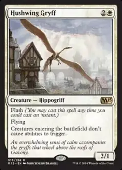 MTG Magic the Gathering Hushwing Gryff (15/298) Magic 2015 LP - Image 1