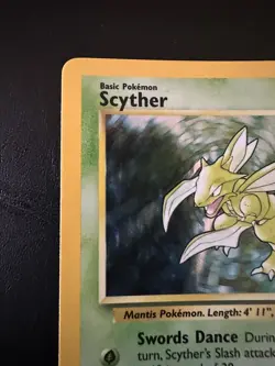 1999 Pokemon Jungle Scyther 10/64 Holo Rare WOTC Vintage Card (LP) - Image 4