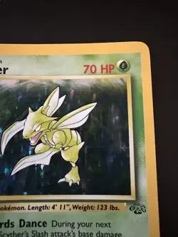 1999 Pokemon Jungle Scyther 10/64 Holo Rare WOTC Vintage Card (LP) - Image 5