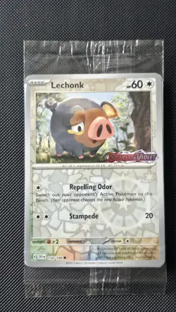 Lechonk 154/198 Scarlet & Violet Stamp Promo Pokemon TCG Card - Sealed - Image 1