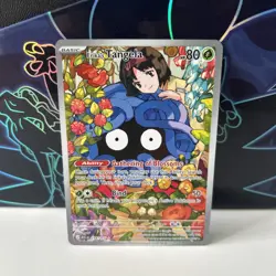 Pokemon TCG Erika's Tangela 218/217 Illustration Rare Near Mint Pack Fresh NM - Image 1