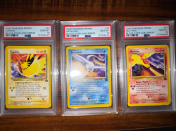 2000 POKEMON PROMO - MOLTRES 21 ARTICUNO 22 ZAPDOS 23 AOKI ERROR - PSA10 SEQ SET - Image 1