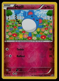 Marill 102/160 Common Primal Clash Pokemon Reverse Holo Lightly Played - Image 1