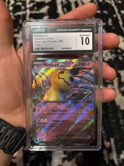 2023 Pokemon Mimikyu EX 004 Black Star Promo Holo CGC 10 GEM MINT - Image 1