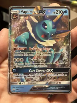 Pokemon TCG Vaporeon GX SM172 SM Black Star Promos Promo Holo HP210 - Image 1