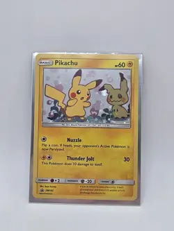 Pokemon Pikachu SM162 Promo Holo Basic HP 60 Saya Tsuruta 2019 - Image 1