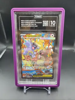 Tag 10 Mega Kangaskhan ex 182/132 SIR MEG Pokemon English - Image 1