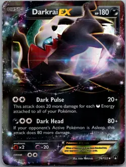 Darkrai EX 74/122 - Pokemon TCG XY - BREAKpoint - Holo - Ultra Rare - LP - Image 1
