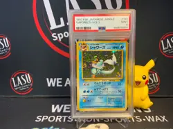 1997 POKEMON JAPANESE JUNGLE #134 VAPOREON-HOLO PSA 9 NEW CERT - Image 1