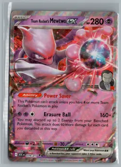Team Rocket's Mewtwo ex 079/217 Double Rare Ascended Heroes Pokemon Holo NM - Image 1