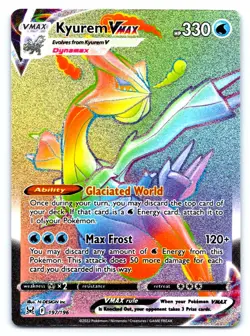 Kyurem VMAX (Secret) Pokemon Secret Rare SWSH11: Lost Origin 197/196 - Image 1