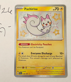 Pachirisu 138/091 - SV: Paldean Fates - Shiny Rare - English Pokemon TCG - Image 1