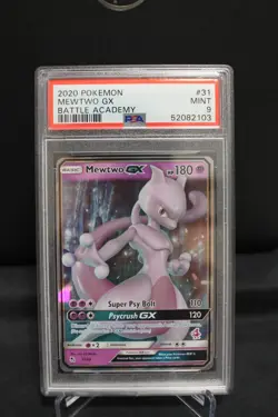 PSA 9 Mewtwo GX Battle Academy 2020 Pokemon #31 - Image 1