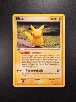2005 Pokemon Ditto (Pikachu) 63/113 Ex Delta Species Non-Holo Regular. - Image 1