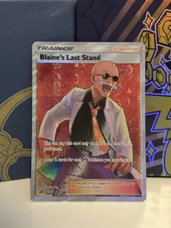 Blaine's Last Stand 69/70 Ultra Rare Dragon Majesty Pokemon Near Mint - Image 1