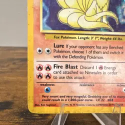 The Pokemon Company Ninetales 12/102 Base Set Holo Rare Eng 80 HP 1999 DM - Image 5