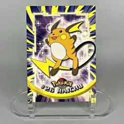 Topps Raichu #26 Pokemon Topps Series 1 TV Animation Edition 1999 English - Image 1