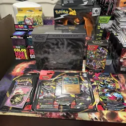 Pokemon Pitch Black Etb Booster Bundle Triple Pk Single Pk Sleeve Pk Lot - Image 1
