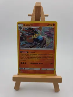 Pokemon TCG 2017 SM Black Star Promos Lucario Holo SM54 - Image 1