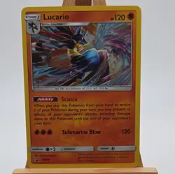 Pokemon TCG 2017 SM Black Star Promos Lucario Holo SM54 - Image 2