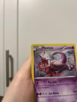 Mewtwo (Cosmos Holo) Holo Pokemon XY Black Star Promo #XY101 HP - Image 2