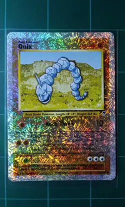 Pokemon Card Legendary Collection 84 Onix Reverse Holo Common Fireworks 2002 LP - Image 1