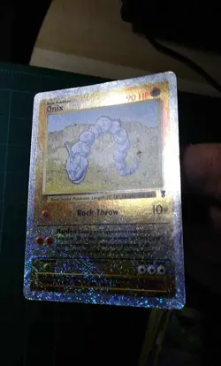 Pokemon Card Legendary Collection 84 Onix Reverse Holo Common Fireworks 2002 LP - Image 3