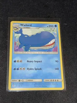 Pokemon Card Cosmic Eclipse Wailord 46/236 Near Mint - Image 1