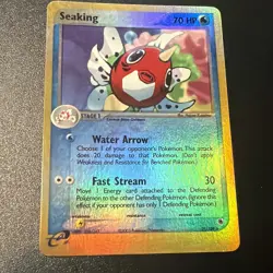Seaking 21/109 EX Ruby and Sapphire Reverse Holo Rare Pokemon Card - Image 1