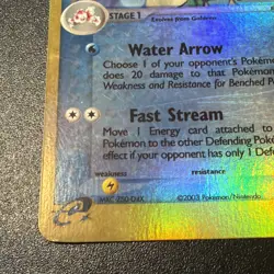 Seaking 21/109 EX Ruby and Sapphire Reverse Holo Rare Pokemon Card - Image 5