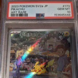 2023 POKEMON JAPANESE SV2A-POKEMON CARD 151 ART RARE #173 PIKACHU PSA 10 - Image 3