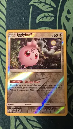 Igglybuff 168/236 Reverse Holo Pokemon 2019 Cosmic Eclipse - NM Pokemon Card - Image 1