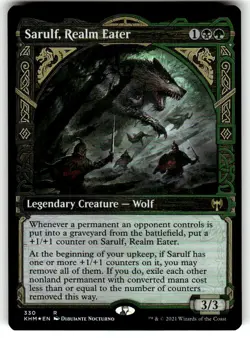 Sarulf, Realm Eater (Showcase) 330 Rare Kaldheim Magic: The Gathering Foil NM - Image 1
