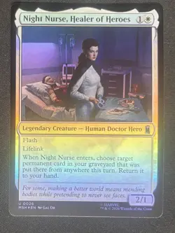 Night Nurse, Healer of Heroes 0026 | Marvel Super Heroes Foil Uncommon MTG - Image 1