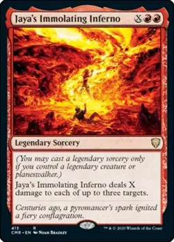 Magic The Gathering MTG JAYA'S IMMOLATING INFERNO Commander Legends NM - Image 1