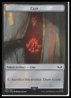 Warhammer 40,000 Astartes Warrior // Clue Double-Sided Token MTG - Image 1