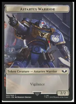 Warhammer 40,000 Astartes Warrior // Clue Double-Sided Token MTG - Image 2