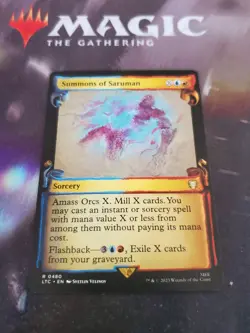 Mtg. Summons of Saruman. Showcase Scrolls. The Lord of the Rings. Nm - Image 1