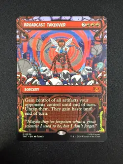 Broadcast Takeover (SHOWCASE FOIL) - TMNT (Magic) NM - Image 1